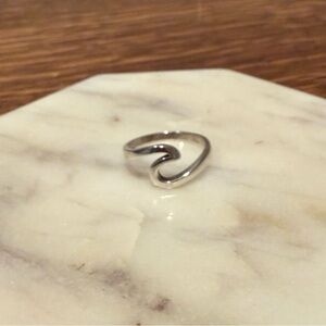 Wave Ring 925 Sterling Silver Size 5